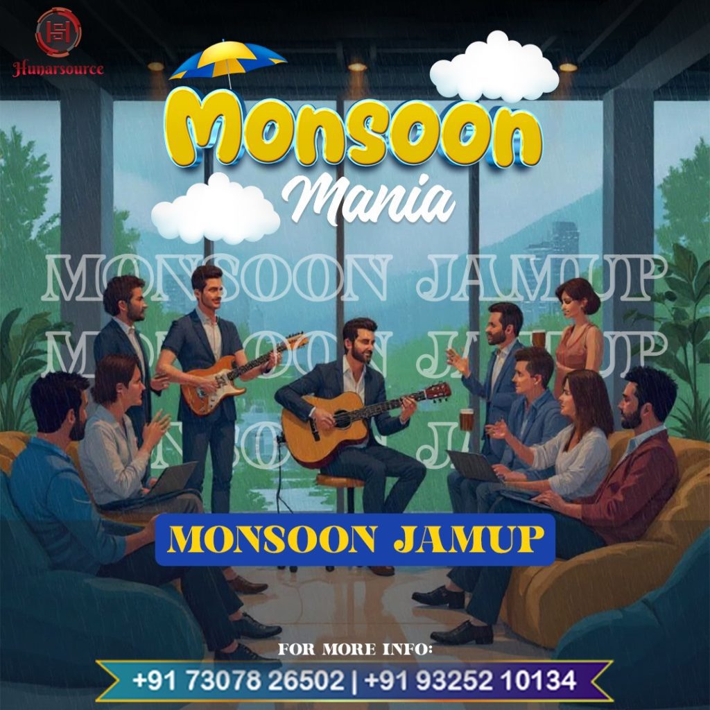 Monsoon Jamup by Hunarsource monsoon Jamup, Hunarsource Jam up event, Jam up in corporate offices, musical jam up's