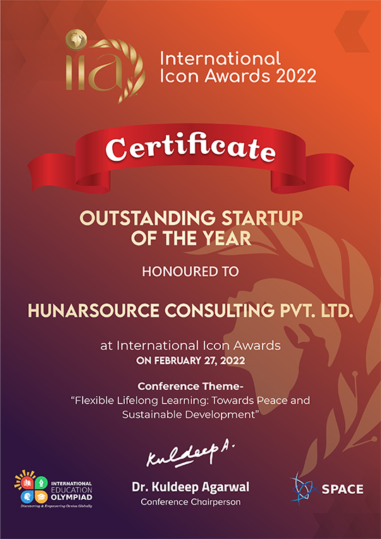 Awarded by International Icons Awards – Outstanding Start Up of The Year Award 2022